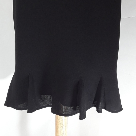 INC black elegant trumpet skirt - Picture 2 of 7